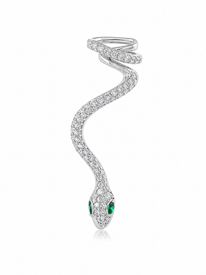 Emerald Serpent Ear Cuff - Pair [𝗡𝗲𝘄 𝗔𝗿𝗿𝗶𝘃𝗮𝗹]