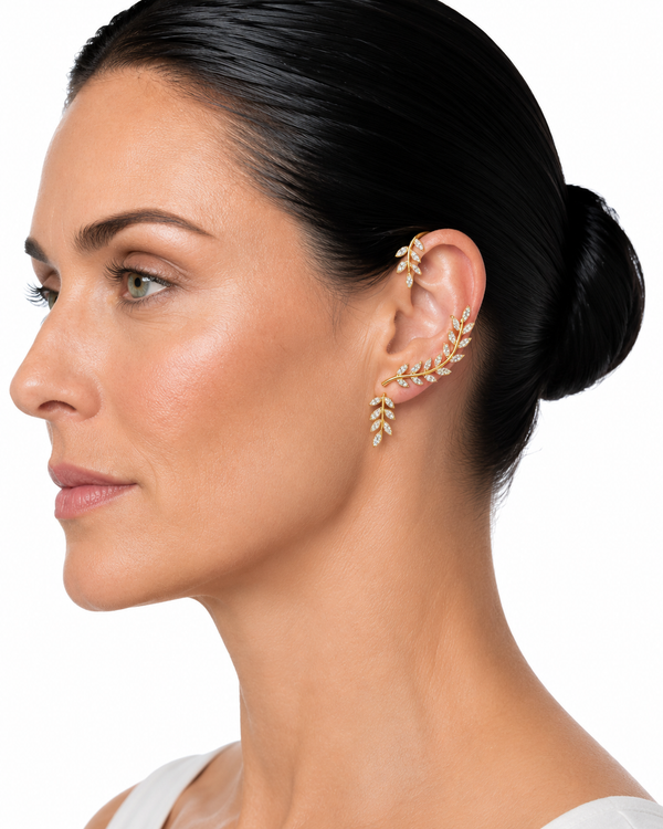 Ivy Leaf Ear Cuff - Pair [𝗡𝗲𝘄 𝗔𝗿𝗿𝗶𝘃𝗮𝗹]